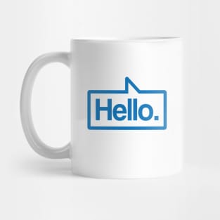 Hello - Talking Shirt (Blue) Mug